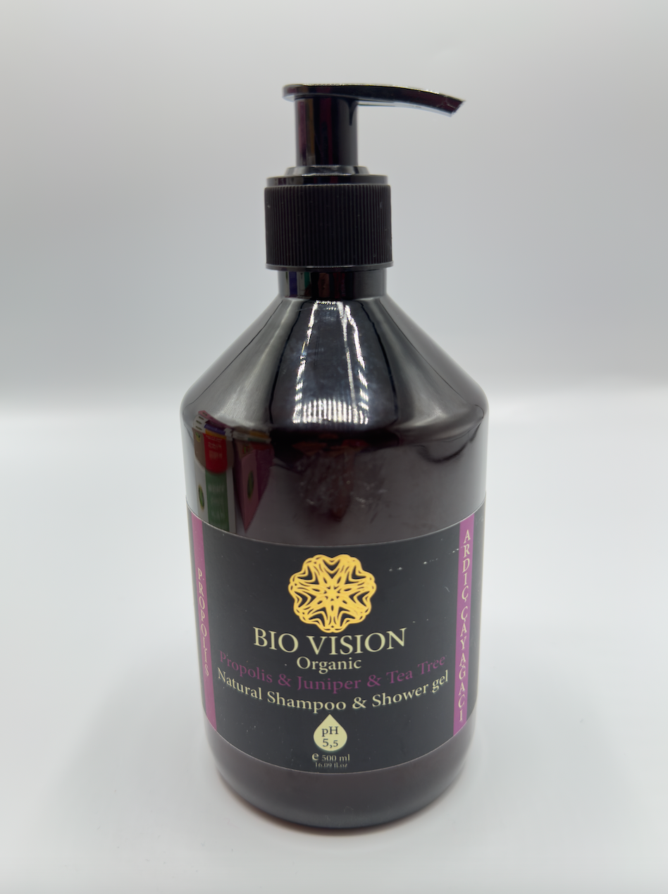 BIO VISION ORGANIC (propolis& juniper& tea tree shampoo and shower jel