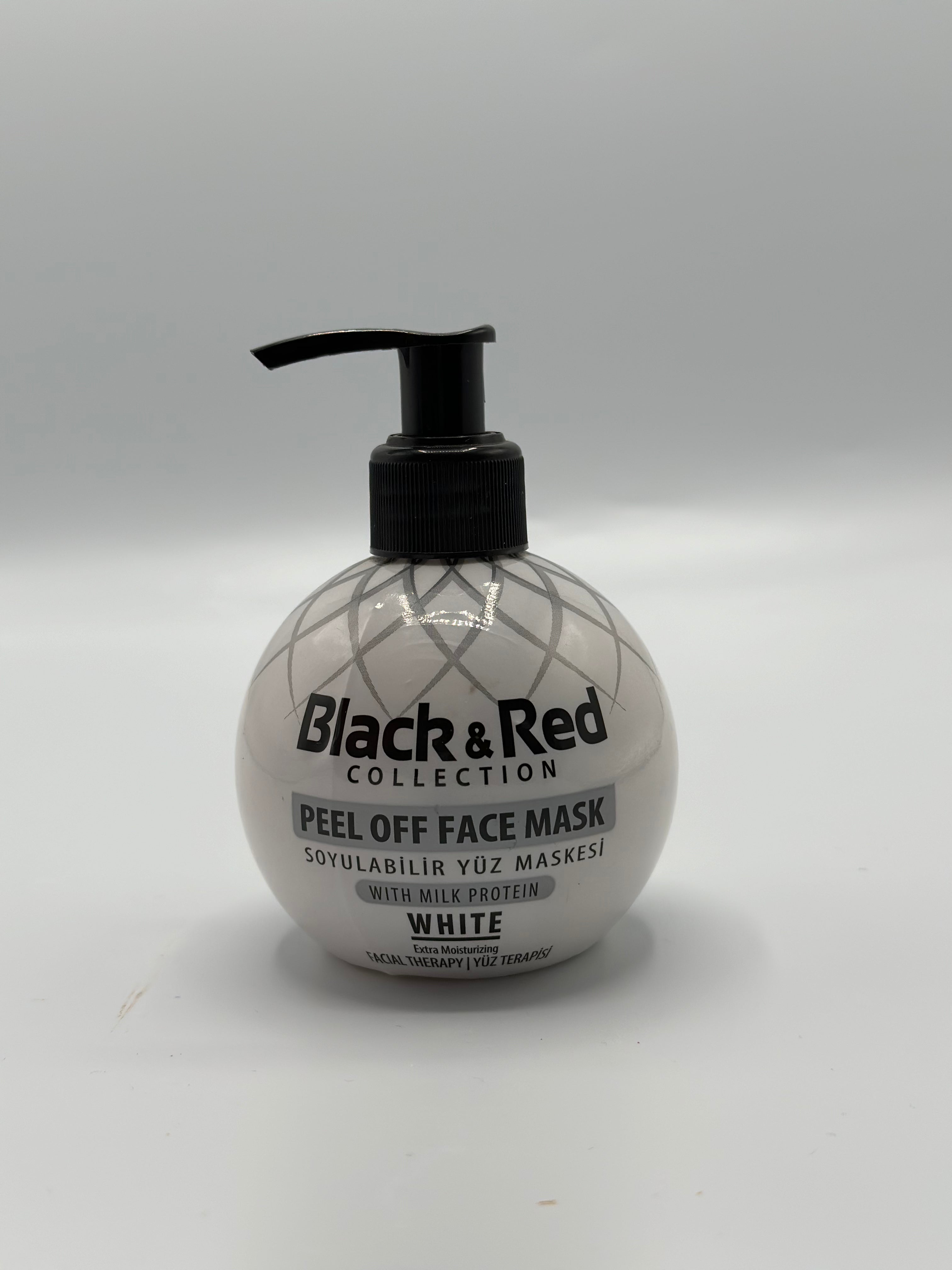 Black&Red Peel Off Face Mask- White